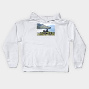 Eilean Donan Castle on a summer afternoon  in the Highlands of Scotland Kids Hoodie